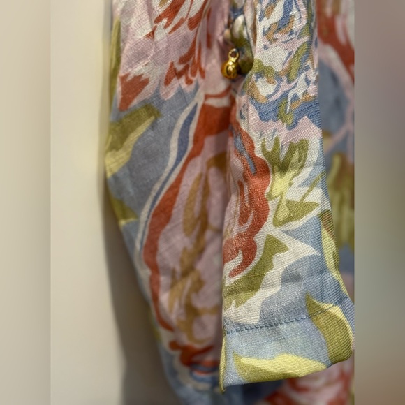 Harve Benard floral Blouse Sz S - Picture 7 of 10